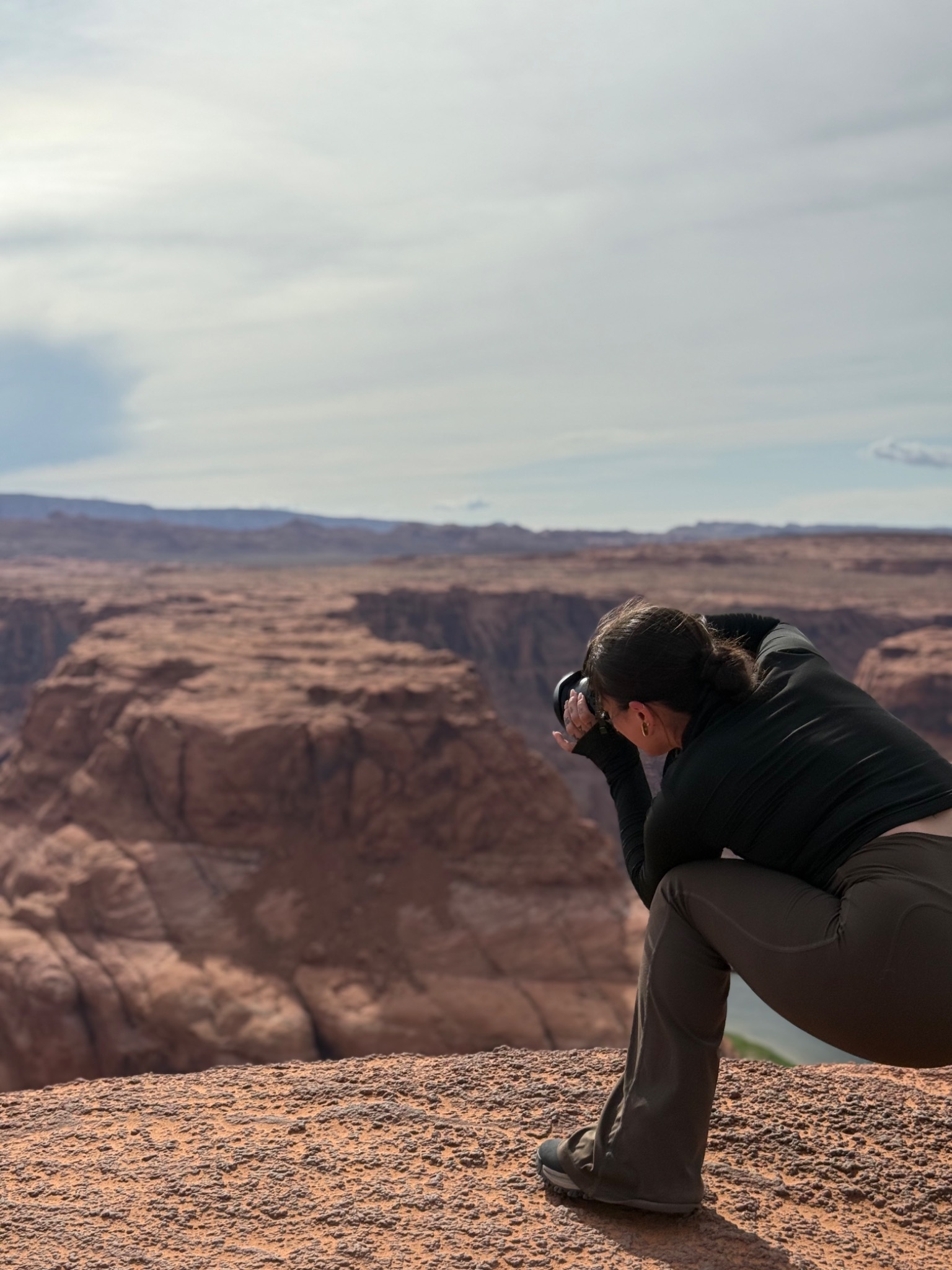 Mari photographing an outdoor session